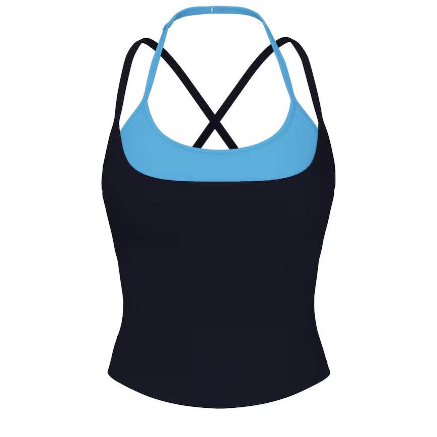 Women Double Layer Halter Tank Top
