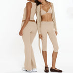 Women Invisible Scrunch Capri Leggings