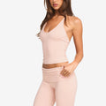 Women Scoop Neck Halter Tank