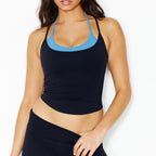 Women Double Layer Halter Tank Top