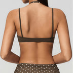 Polka Dot Double Layers Halter Bras