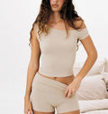 Asymmetrical shoulder yoga wear