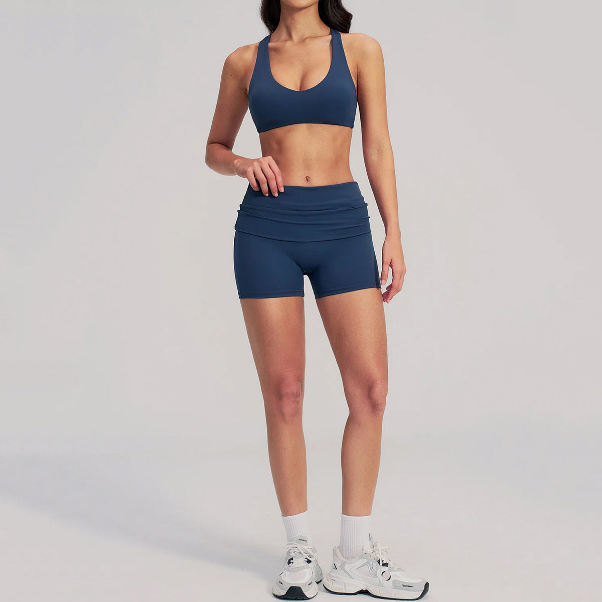 Women Fold Over Running Shorts