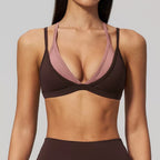 Women's Double Layers Halter Sport Bras