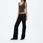 Women Scoop  Neck Top
