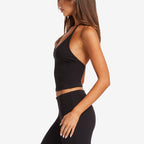 Women Scoop Neck Halter Tank