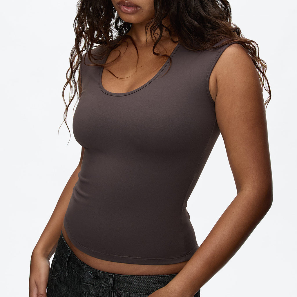 Women Scoop  Neck Top