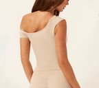 Asymmetrical shoulder yoga wear