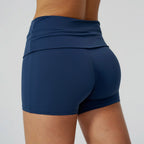 Women Fold Over Running Shorts