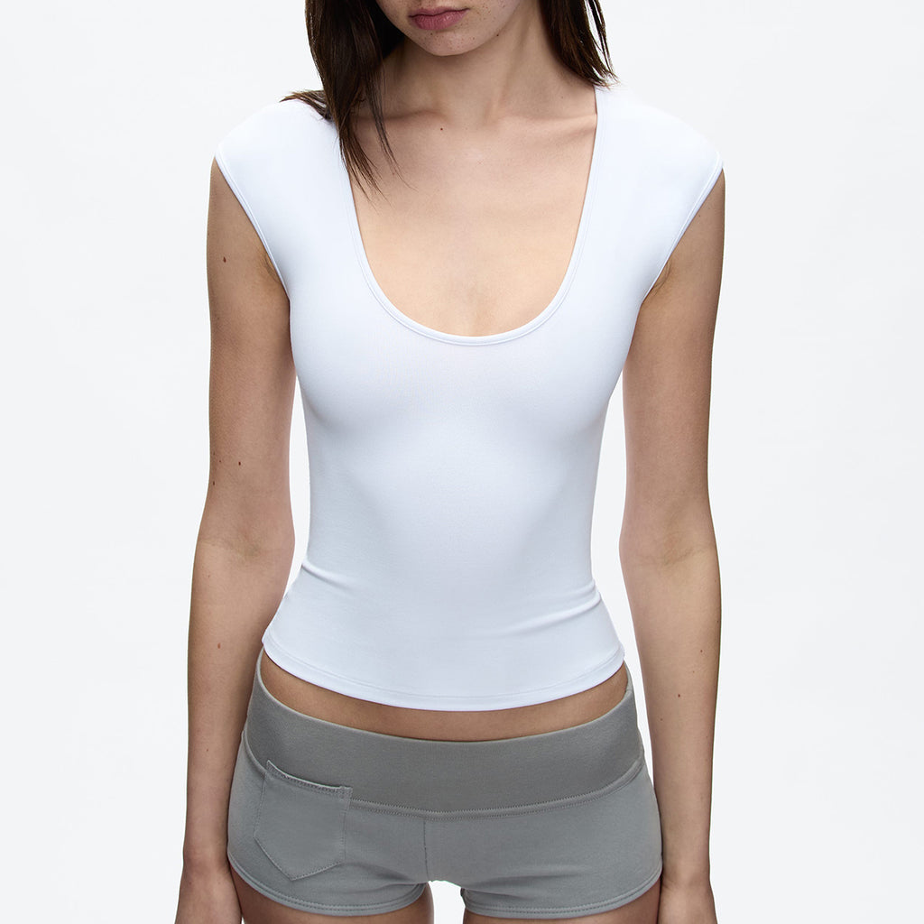 Women Scoop  Neck Top