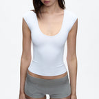 Women Scoop  Neck Top