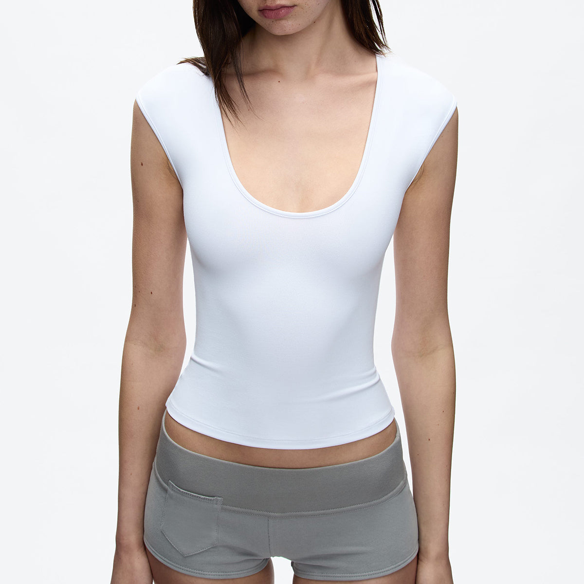 Women Scoop  Neck Top