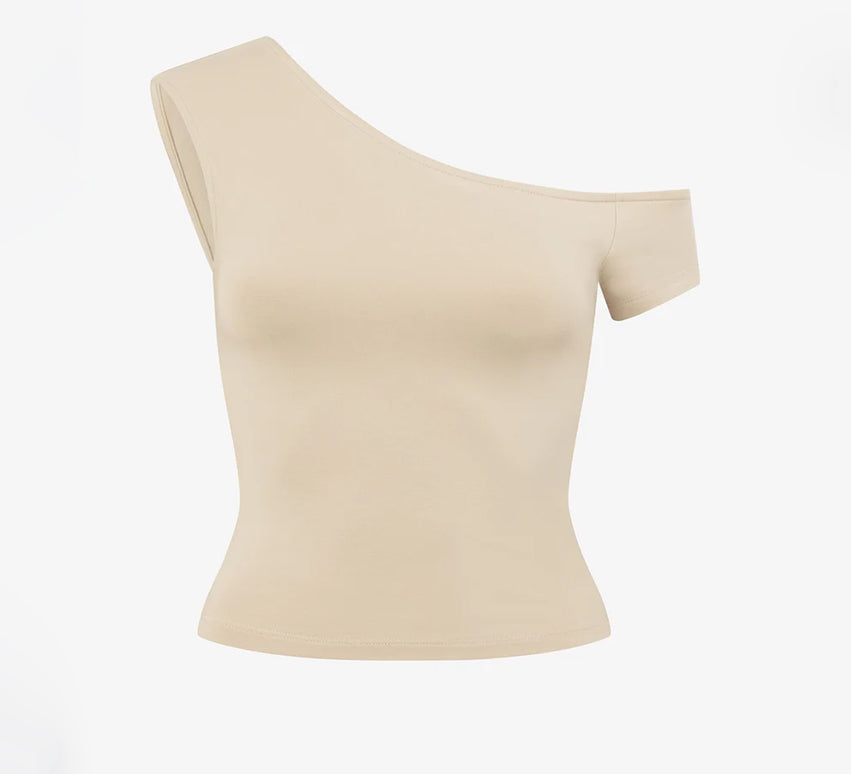 Asymmetrical shoulder yoga wear