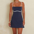 Women Thin Spaghetti Strap Dress